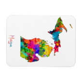 ミシガン地図 マグネット (横)