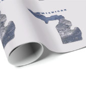 ミシガン型波 ラッピングペーパー (ロールコーナー)