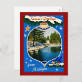 ミシガン季節のごあいさつ シーズンポストカード (正面/裏面)