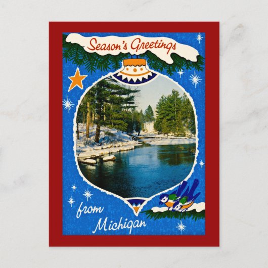 ミシガン季節のごあいさつ シーズンポストカード (正面)