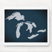 ミシガン州および五大湖 マウスパッド (正面)