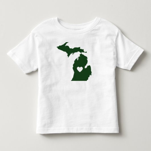 ミシガン州が大好き トドラーTシャツ (正面)