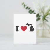 ミシガン州が大好き ポストカード (スタンド正面)