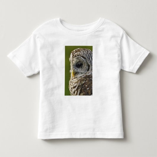 ミシガン州のオウギフクロウ(Strix varia) トドラーTシャツ (正面)