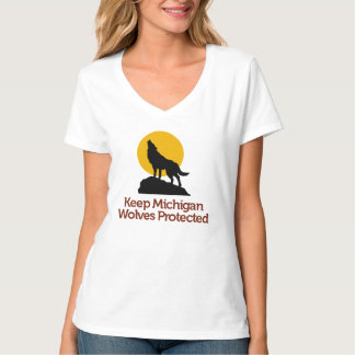 ミシガン州のオオカミによって保護されるTシャツを保って下さい: Colbie Tシャツ