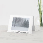 ミシガン州のクリスマスカードからのメリークリスマス シーズンカード (裏面)