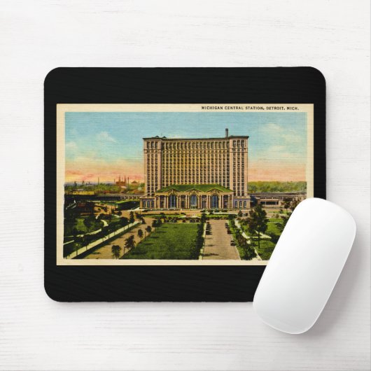 ミシガン州の中央場所デトロイト、ミシガン州 マウスパッド (マウス)