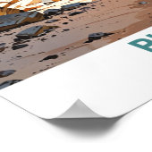 ミシガン州の写真の岩 ポスター (角)