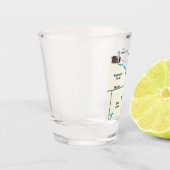 ミシガン州の北東より低い灯台小グラス ショットグラス (左)