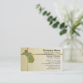 ミシガン州の地図の名刺 名刺 (スタンド正面)