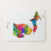 ミシガン州の地図 ジグソーパズル (横)