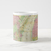 ミシガン州の地図 ジャンボコーヒーマグカップ (正面)