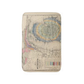 ミシガン州の地図 バスマット (正面縦)