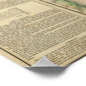 ミシガン州の地図 ポスター (角)