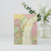 ミシガン州の地図 ポストカード (スタンド正面)