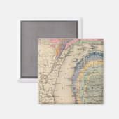 ミシガン州の地図 マグネット (正面/裏面)