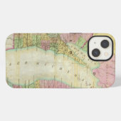 ミシガン州の地図 iPhoneケース (裏面横)