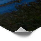 ミシガン州の夜のマッキナックブリッジ ポスター (角)