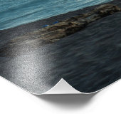 ミシガン州の山嵐の夕日 フォトプリント            (角)