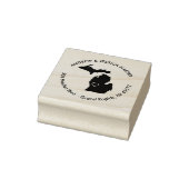 ミシガン州の引越アナウンスの住所スタンプ ラバースタンプ (スタンプ)