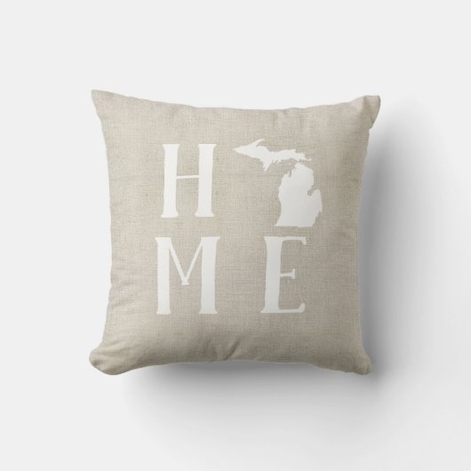 ミシガン州の故郷の州の装飾用クッション クッション (正面)