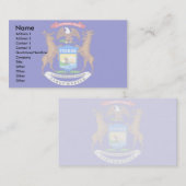 ミシガン州の旗 名刺 (正面/裏面)