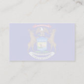 ミシガン州の旗 名刺 (裏面)