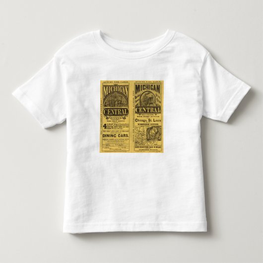 ミシガン州の本部の鉄道 トドラーTシャツ (正面)