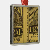 ミシガン州の本部の鉄道 メタルオーナメント (右)