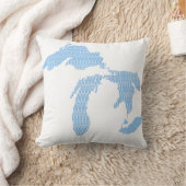 ミシガン州の枕! クッション (ブランケット)