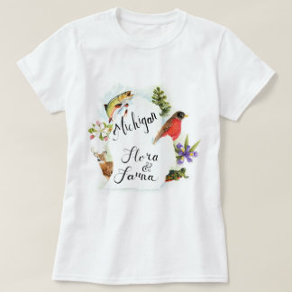 ミシガン州の植物相及び動物群 Tシャツ