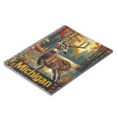 ミシガン州の白尾の鹿 ノートブック (左側)