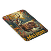 ミシガン州の白尾の鹿 マグネット (右側)