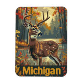 ミシガン州の白尾の鹿 マグネット (縦)