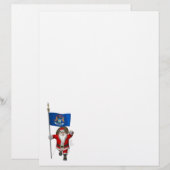 ミシガン州の看板のあるサンタクロース (正面/裏面)