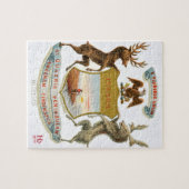 ミシガン州の紋章付き外衣 ジグソーパズル (横)