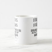 ミシガン州の脳がん啓発 コーヒーマグカップ (中央)