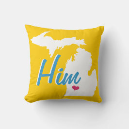 ミシガン州の花婿のどんな色の枕でも クッション