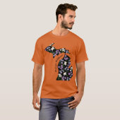 ミシガン州の野の花 オーバーサイズ Tシャツ (正面フル)