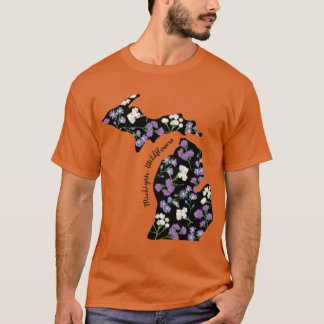 ミシガン州の野の花 オーバーサイズ Tシャツ