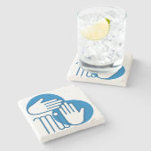 ミシガン州はコースターを渡します ストーンコースター (横)