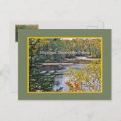 ミシガン州はU.P. POSのカラー/紅葉を表示 ポストカード (正面/裏面)