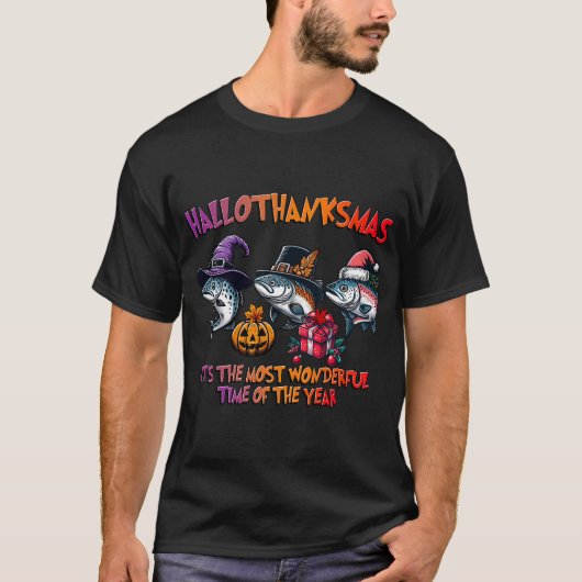 ミシガン州アイスフィッシング地図 Tシャツ (正面)