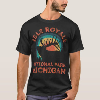 ミシガン州アイルロイヤル国立公園エルク ネイチャー Tシャツ