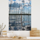 ミシガン州アッパー半島のライス湖の葦 ポスター (キッチン)