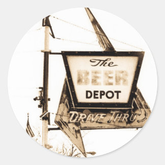 ミシガン州アナーバーにあるThe Beer Depot ヴィンテージ ラウンドシール