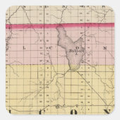 ミシガン州アルコナの地図 スクエアシール (正面)