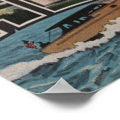 ミシガン州アルペナ – ラージ・レター・シーン ポスター (角)