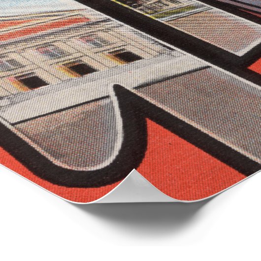 ミシガン州イプシランティ – ラージレターシーン ポスター (角)