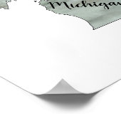 ミシガン州イラストレーションポスター ポスター (角)